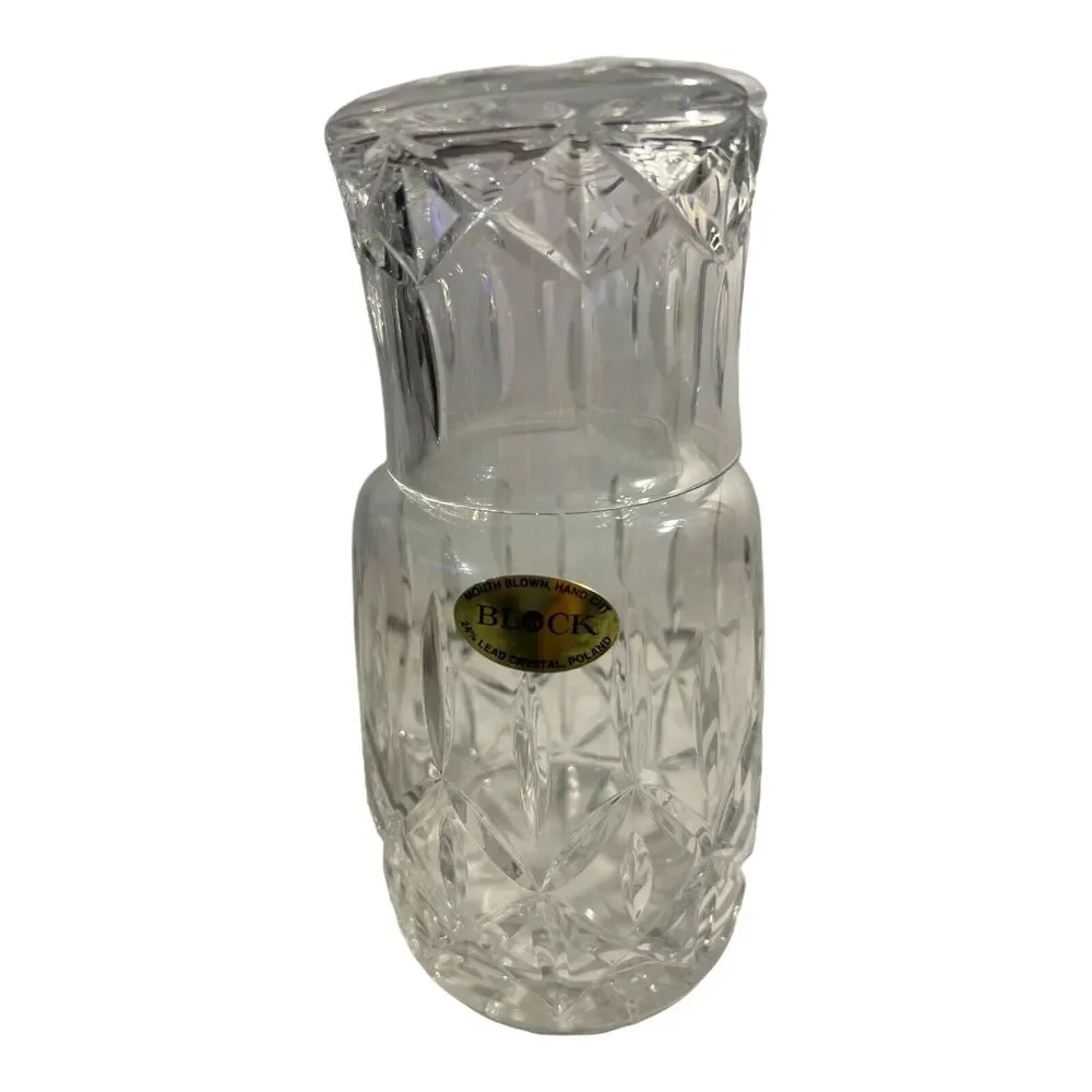 Crystal Clear Cut Glass Vase - Clear